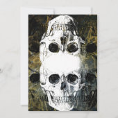 Halloween Horror - 3 Skulls Graffiti Burst Kaart (Voorkant)