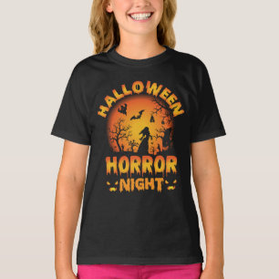 Halloween horror avond - enge Halloween ontwerp T-shirt