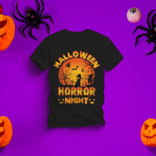 Halloween horror avond - enge Halloween ontwerp T-shirt