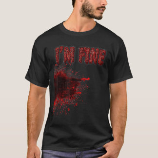 Halloween horror bloedvlek wond bloed letsel Im T-shirt