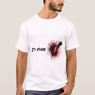 Halloween horror blood stain wound blood injury I T-shirt