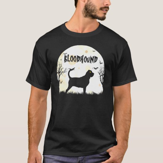 Halloween Horror Bloodhound T-shirt (Voorkant)
