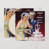 Halloween Horror Bride & Doom Undie Love Wedding Kaart (Voorkant / Achterkant)