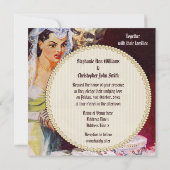 Halloween Horror Bride & Doom Undie Love Wedding Kaart (Achterkant)