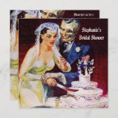 Halloween Horror Bride & Doom Vrijgezellenfeest Kaart (Voorkant / Achterkant)