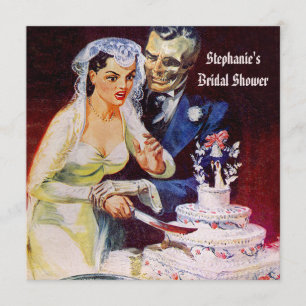 Halloween Horror Bride & Doom Vrijgezellenfeest Kaart