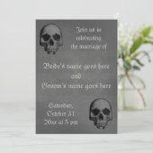 Halloween horror bruiloft kaart (Staand voorkant)