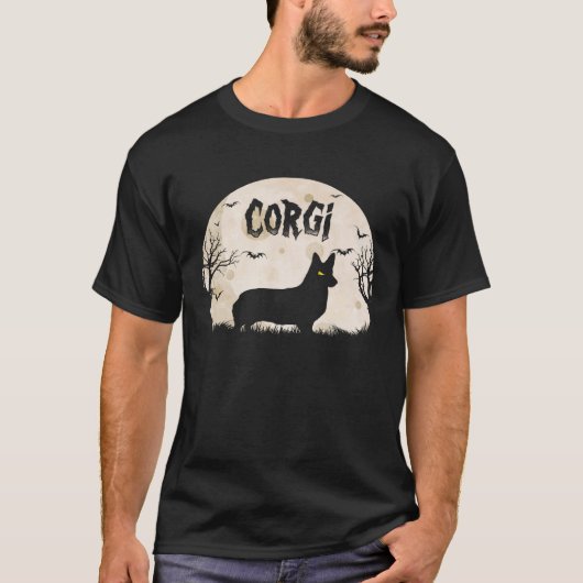 Halloween Horror Corgi T-shirt (Voorkant)