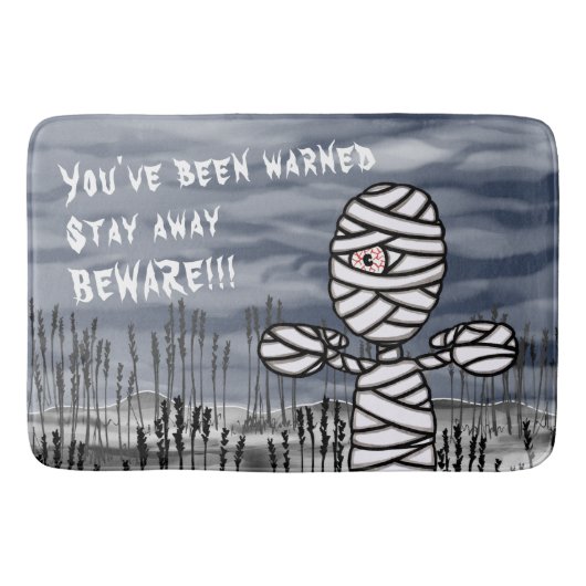Halloween Horror Creepy Mummy Badmat (Voorkant)