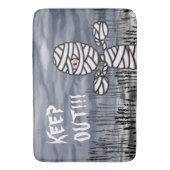 Halloween Horror Creepy Mummy Badmat (Voorkant Verticaal)