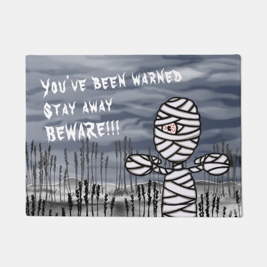 Halloween Horror Creepy Mummy Doormat Deurmat (Voorkant)