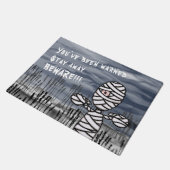 Halloween Horror Creepy Mummy Doormat Deurmat (Schuin)