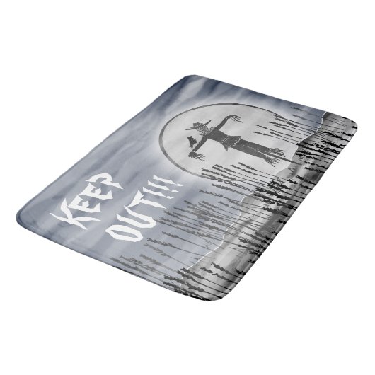 Halloween Horror Creepy Scarecrow Bath Mat (Gekanteld)