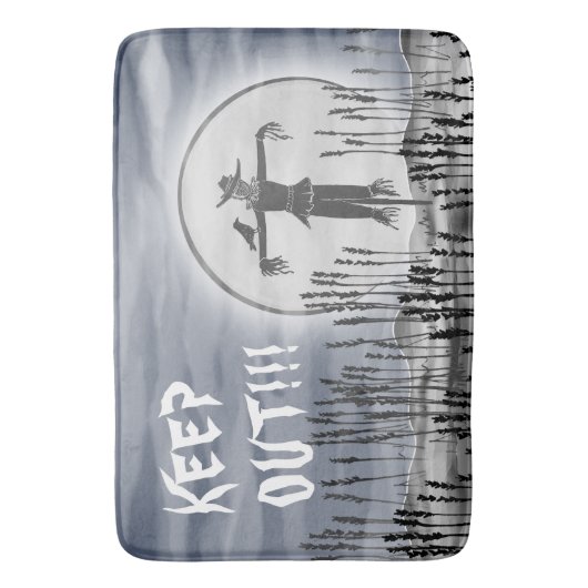 Halloween Horror Creepy Scarecrow Bath Mat (Voorkant Verticaal)