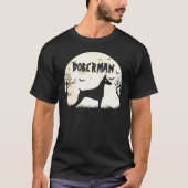 Halloween Horror Doberman T-shirt (Voorkant)