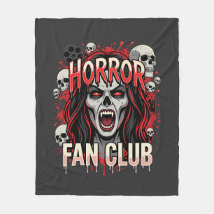 Halloween Horror Fan Club Vampier Schedel Fleece Deken