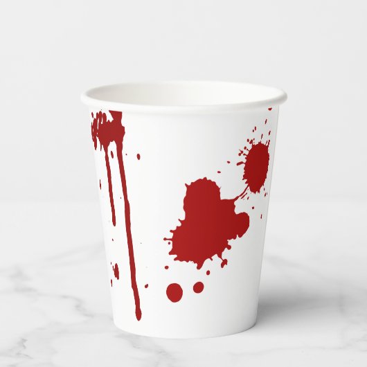 Halloween Horror Film Bloody Handprints Papieren Bekers (Achterkant)