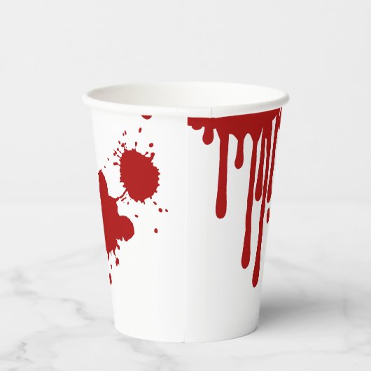 Halloween Horror Film Bloody Handprints Papieren Bekers (Rechts)