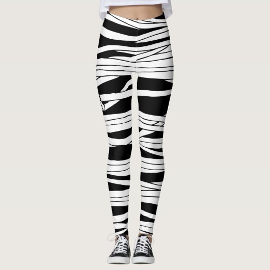 Halloween Horror Film Mummy Bandages Leggings (Voorkant)