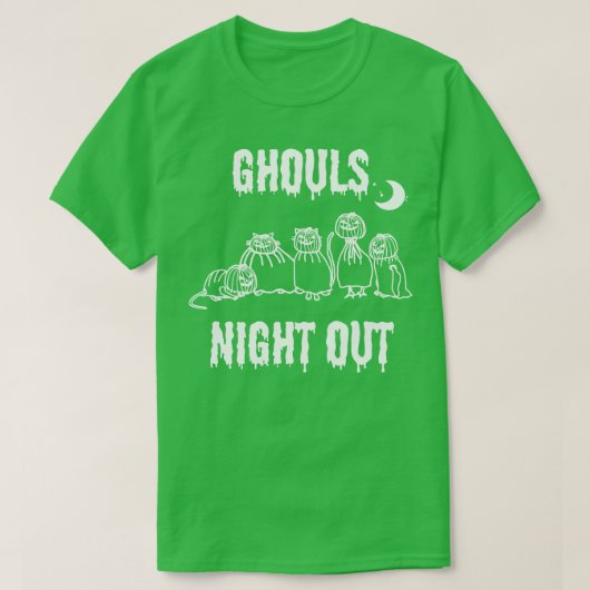 Halloween Horror Ghouls Night Out T-shirt (Design voorkant)