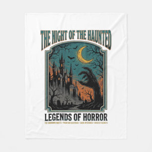 Halloween Horror Griezelnacht Vintage Griezelig_1 Fleece Deken