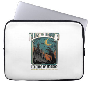 Halloween Horror Griezelnacht Vintage Griezelig_1 Laptop Sleeve