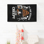 Halloween Horror Het Is Seizoen Om Griezelig Te Zi Spandoek (Insitu)