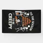 Halloween Horror Het Is Seizoen Om Griezelig Te Zi Spandoek (Horizontaal)