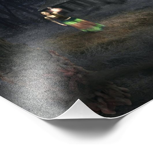 Halloween Horror House Foto Afdruk (Hoek)