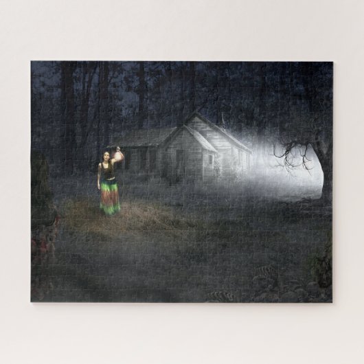 Halloween Horror House Legpuzzel (Horizontaal)