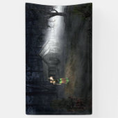 Halloween Horror House Spandoek (Verticaal)