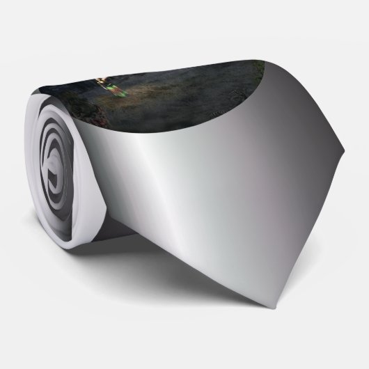 Halloween Horror House Stropdas (Opgerold)