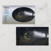 Halloween Horror House Visitekaartje (Voorkant / Achterkant)