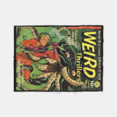 Halloween Horror Monster Comic Book Retro Fleece Deken (Voorkant (Horizontaal))