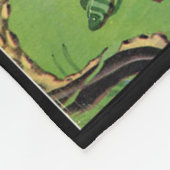Halloween Horror Monster Comic Book Retro Fleece Deken (Hoek)