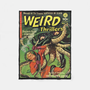 Halloween Horror Monster Comic Book Retro Fleece Deken