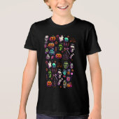 Halloween Horror & Monster Icon Art T-shirt (Voorkant)