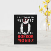 Halloween Horror Movie Design voor een Halloween F Kaart (Gele Bloem)