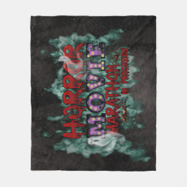 Halloween Horror Movie Marathon In Progress Fleece Deken