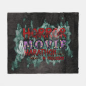 Halloween Horror Movie Marathon In Progress Fleece Deken (Voorkant (Horizontaal))