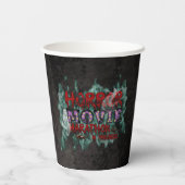 Halloween Horror Movie Marathon In Progress Papieren Bekers (Achterkant)