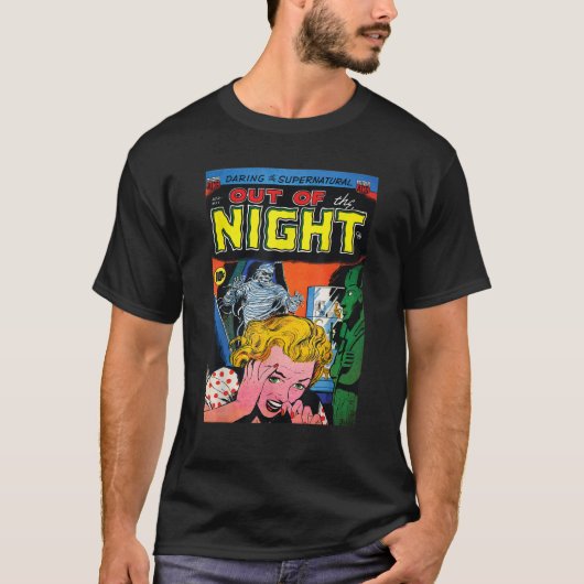 Halloween Horror Mummy Zombie Comic Book R T-shirt (Voorkant)