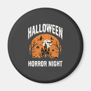 Halloween Horror Night Geheime Kasteel Vintage Magneet