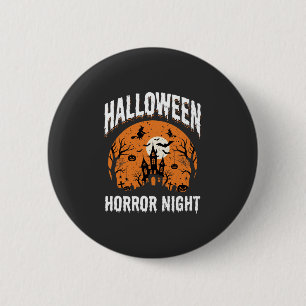 Halloween Horror Night Geheime Kasteel Vintage Ronde Button 5,7 Cm