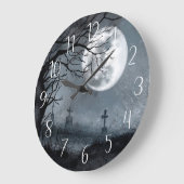 Halloween Horror Night, Moon, Graveyard Scene Grote Klok (Hoek)