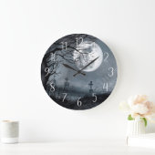 Halloween Horror Night, Moon, Graveyard Scene Grote Klok (Huis)