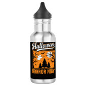 Halloween Horror Night Retro Geestenbos Waterfles (Links)
