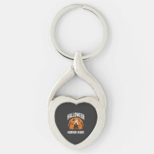 Halloween Horror Night Spoken Kasteel Vintage Sleutelhanger