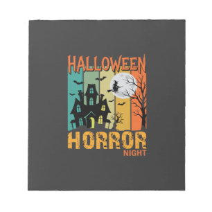 Halloween Horror Night Spokenhuis Vector_1 Notitieblok