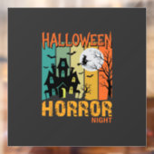 Halloween Horror Night Spokenhuis Vector_1 Raamsticker (Vel 2)